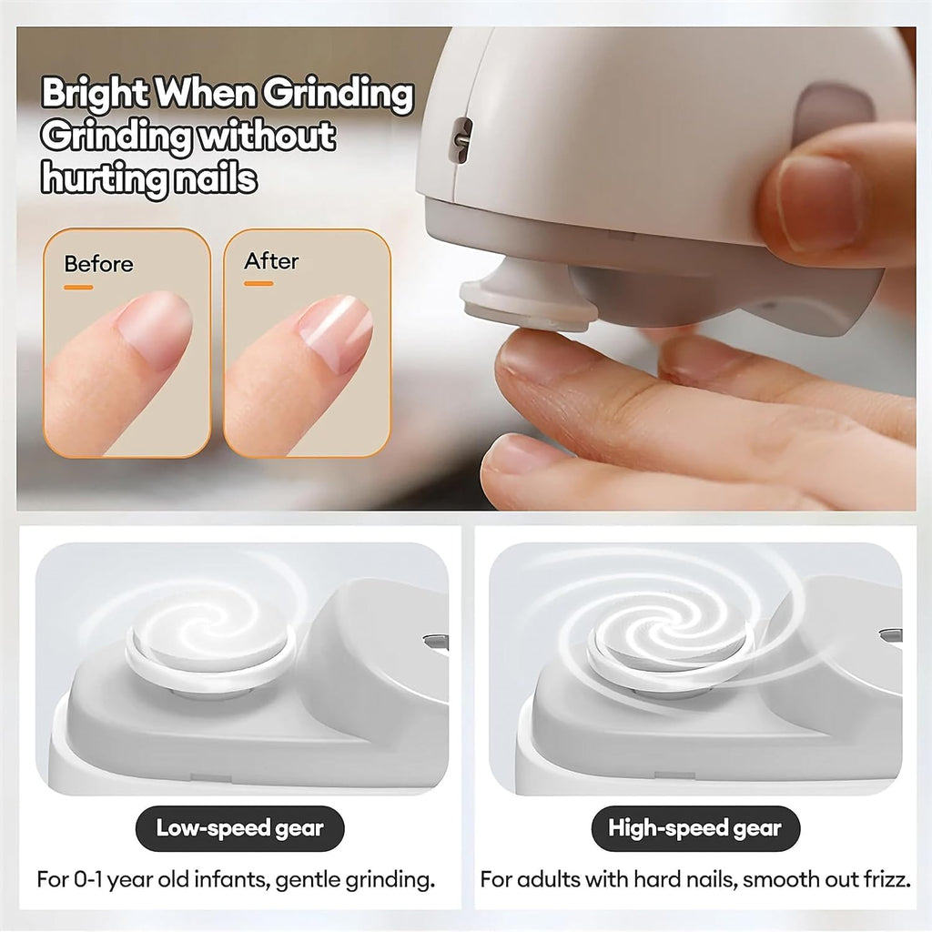 Nailuxe™ Pro SafeCare – 2-in-1 Elektrischer Automatik-Nagelclipper & Polierer