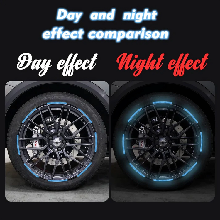 10 + 10 GRATIS | WheelReflect™ Reflektierende Felgenaufkleber