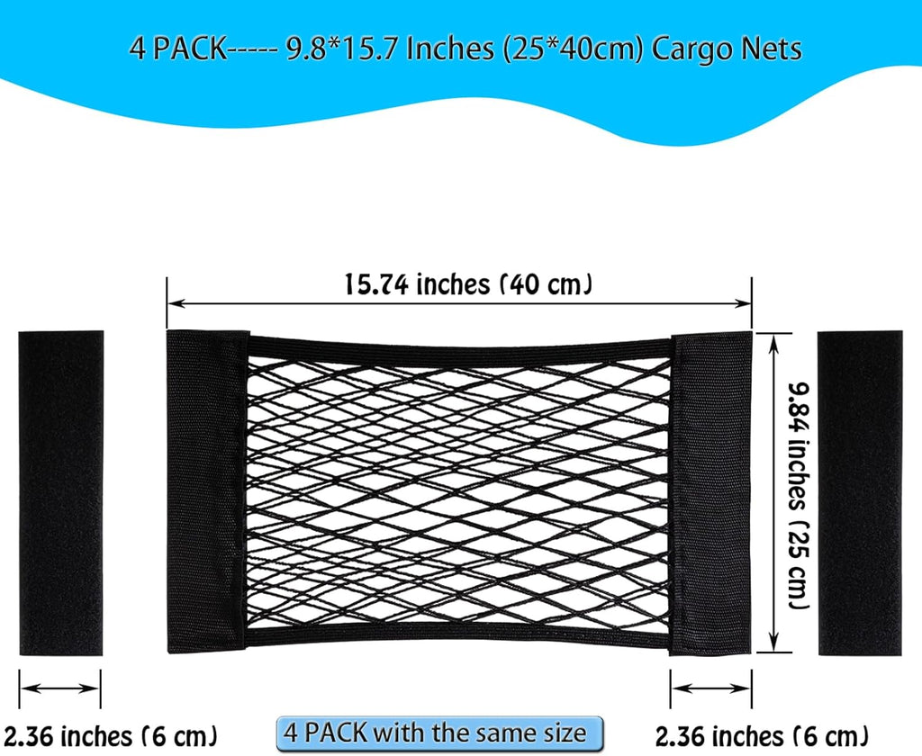 1+1 GRATIS | FlexiStow™ SpaceNet – Selbstklebendes, elastisches Aufbewahrungsnetz für Auto, Küche & Zuhause