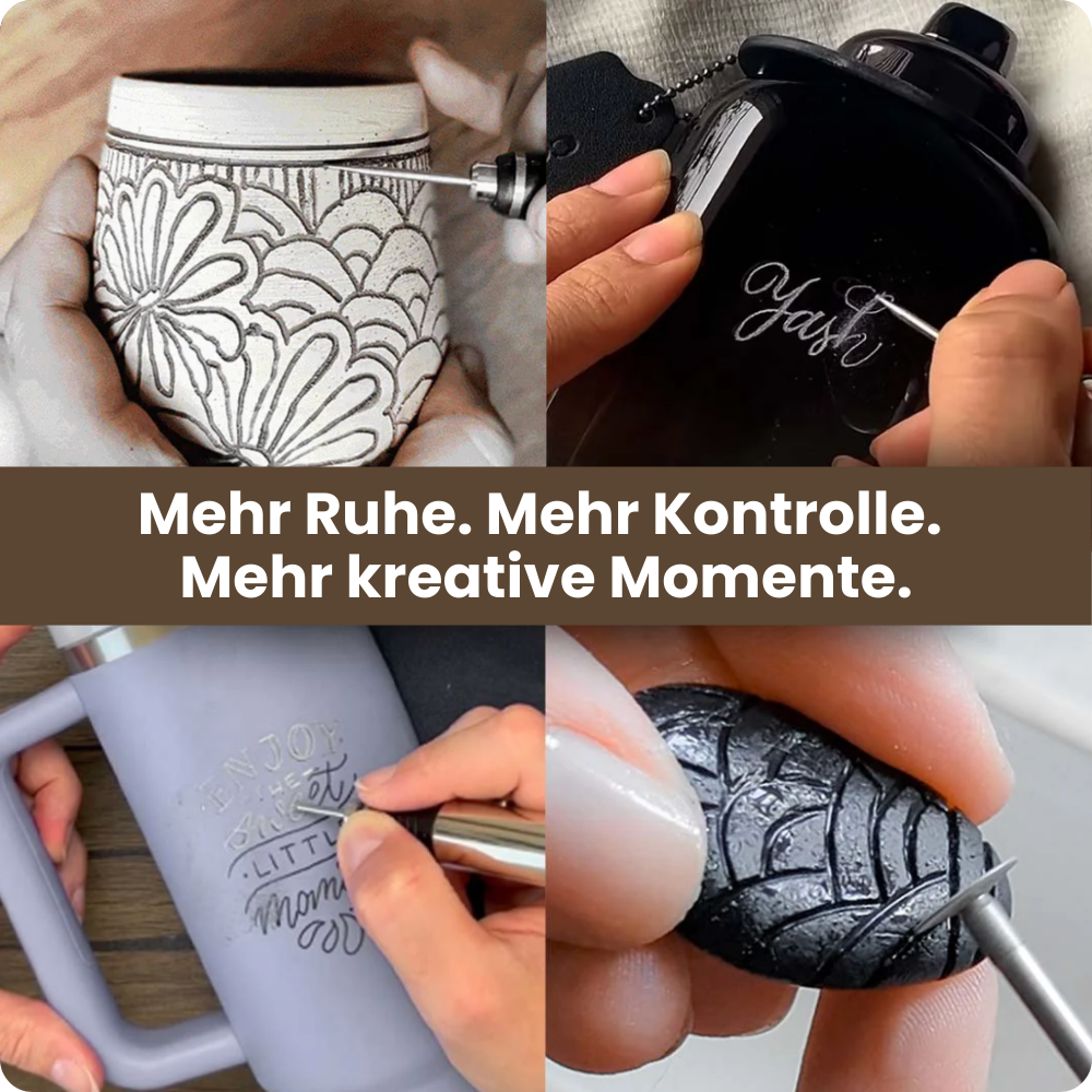 GRAVION™  – Kabelloser Präzisions-Gravierstift mit Quick-Lock System