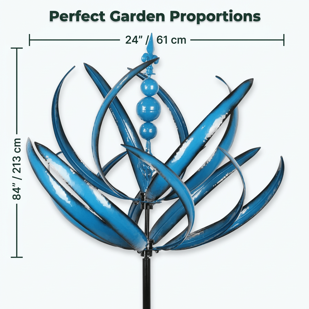 Dekorativer Garten-Windspinner - Stabil und sicher