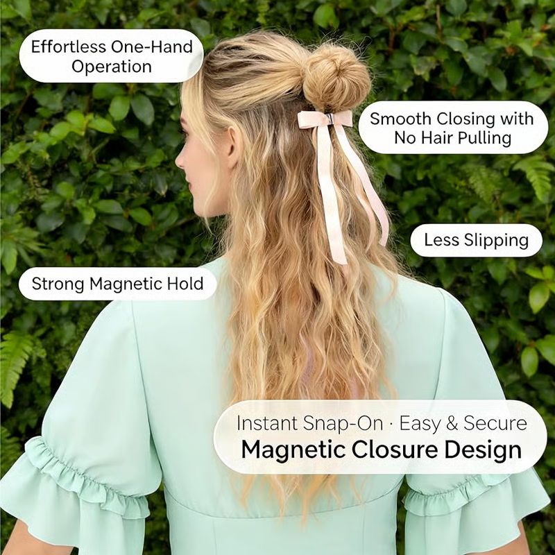 1+1 GRATIS | SnapBow™ | Magnetische Haarspange für starken Halt & sofortiges Volumen