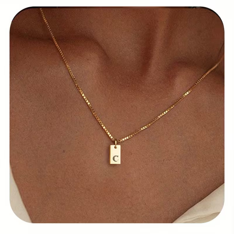 Halskette Damen | Initialen Halskette | Perfektes Valentine Geschenk mit persönlicher Bedeutung
