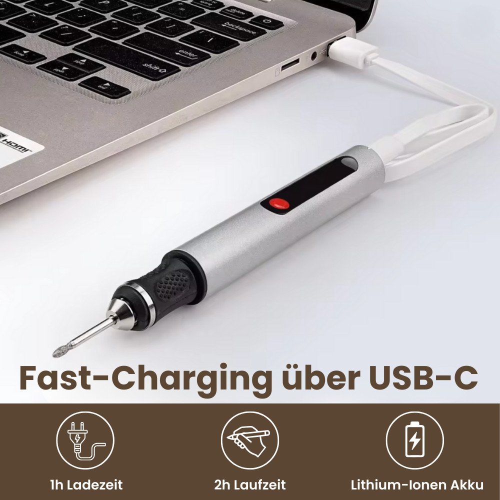 GRAVION™  – Kabelloser Präzisions-Gravierstift mit Quick-Lock System