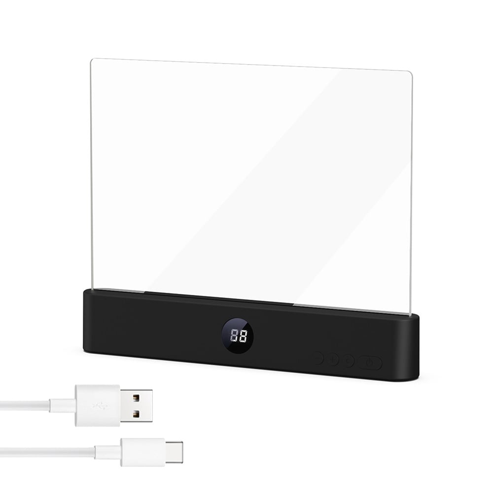 Flache LED-Leselampe mit Timer & Vollseiten-Beleuchtung