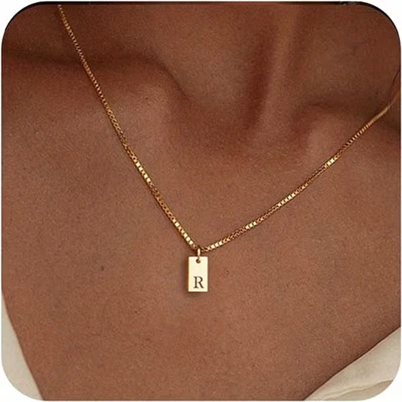 Halskette Damen | Initialen Halskette | Perfektes Valentine Geschenk mit persönlicher Bedeutung