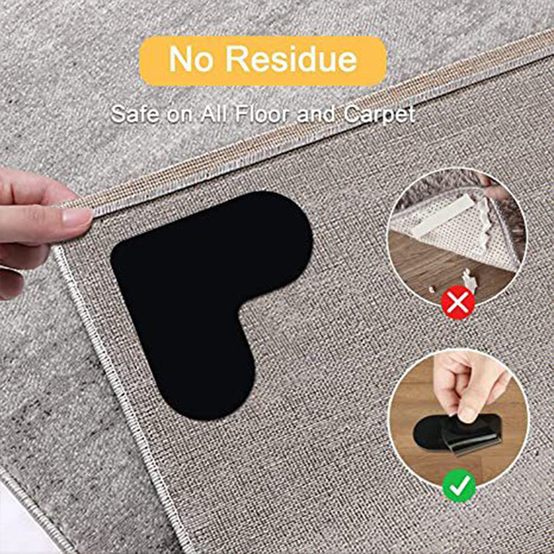 FlatHold Anti-Rutsch Teppich-Ecken – für flache, sichere Teppiche [Nur Heutt 50% Rabat]
