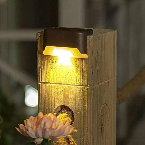 LED Solarlampe für Wege, Treppen, draußen und an der Wand