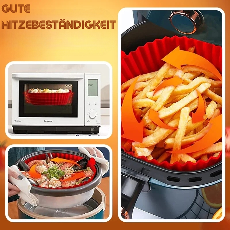 AeroFry™ – Silikon-Luftfritierschale für einfaches, sauberes & gesundes Frittieren [1 + 1 Gratis]