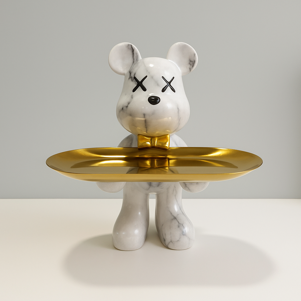 Graffiti Bear Ornament met opbergplankje