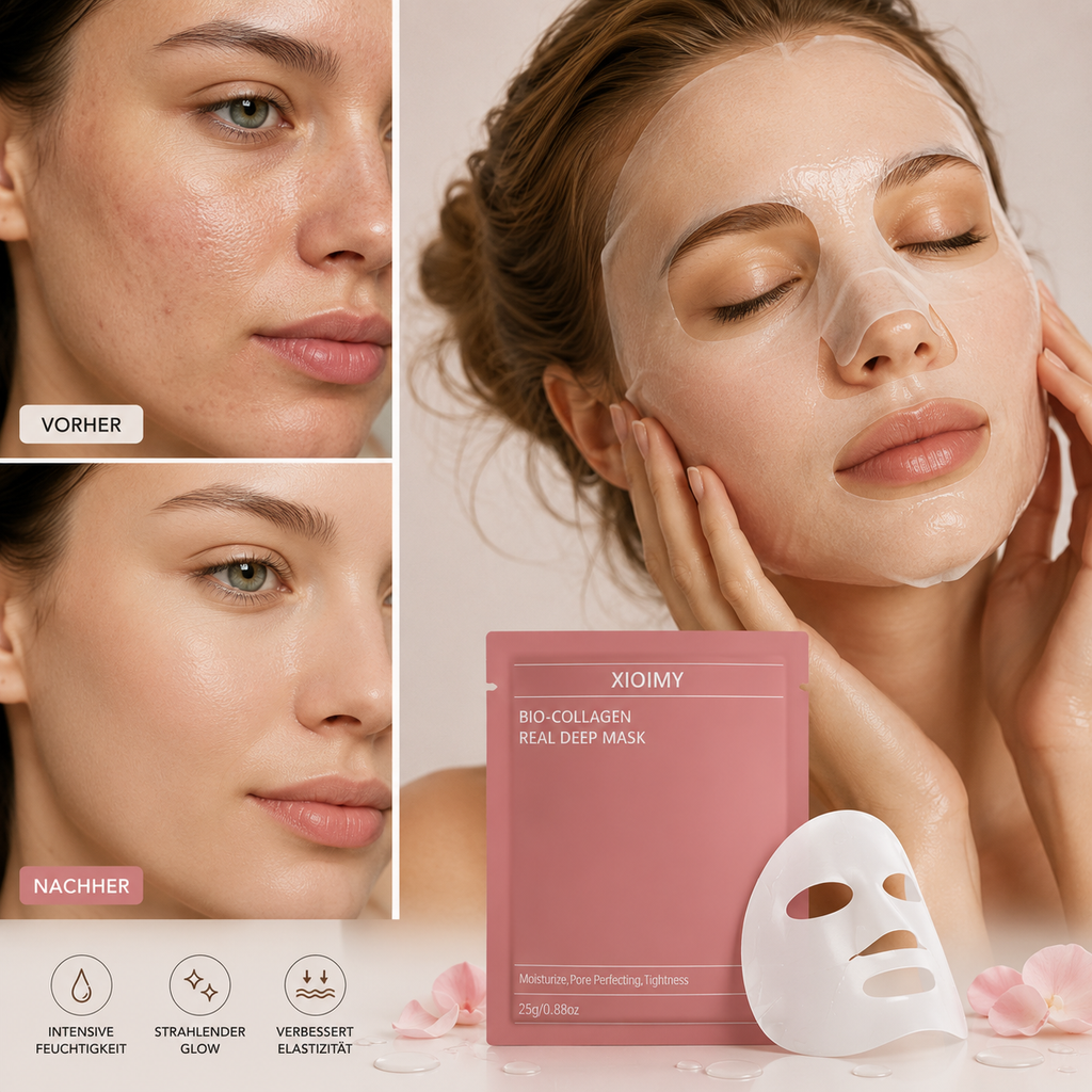 Kollagen-Gel-Gesichtsmasken – Hydratation & Feuchtigkeit für alle Hauttypen