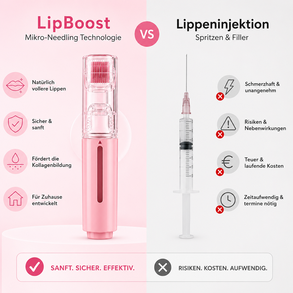 LipBoost Set – Sichtbar vollere Lippen in nur wenigen Wochen – ganz natürlich & ohne Spritzen.