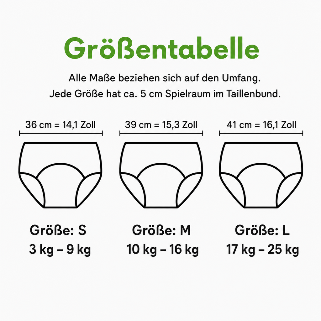 ECO Unterwäsche für die Sauberkeitserziehung – (4er-Pack)
