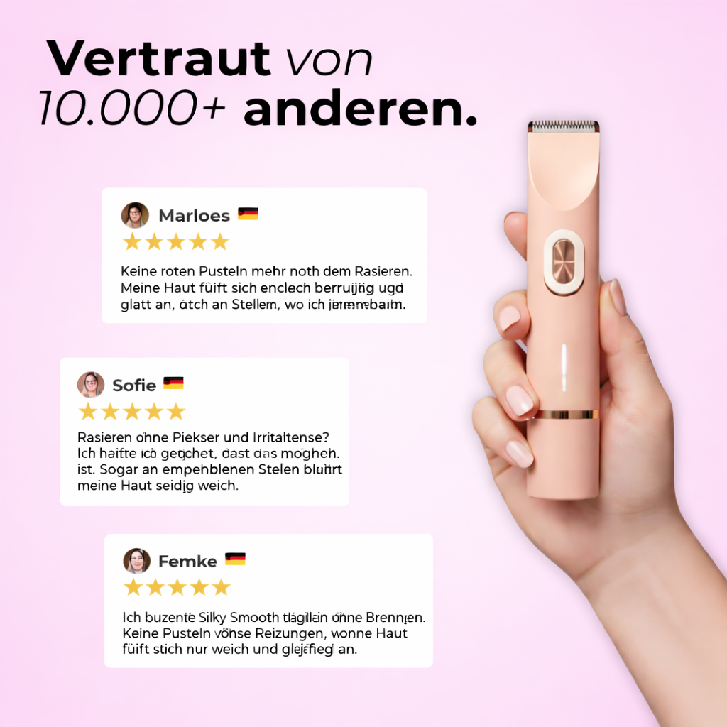 SilkGlide™ 3-in-1 Rasierer – Seidig glatte Haut ohne Irritationen
