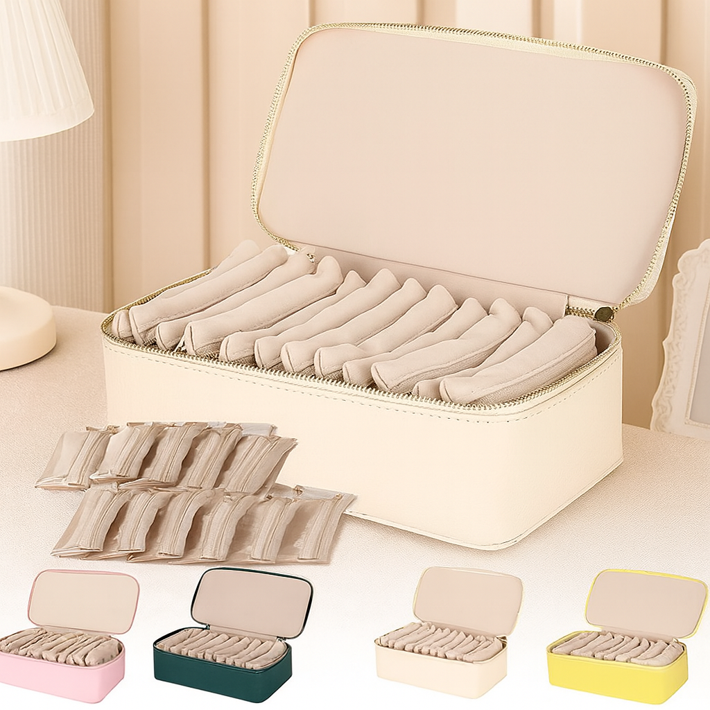 GlamGuard™ TravelVault – Schmuck sicher & stilvoll organisiert, überall unterwegs