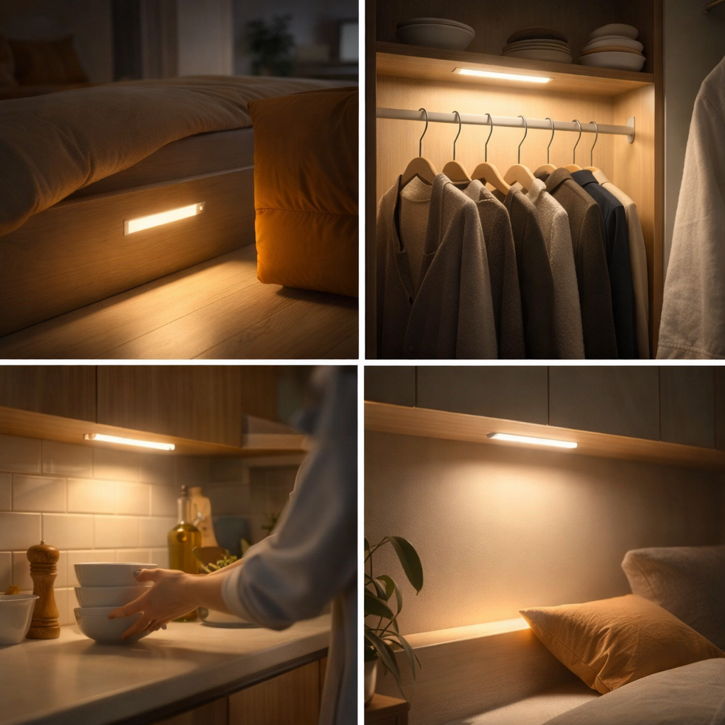 Drahtloser LED-Lichtbalken mit Bewegungssensor