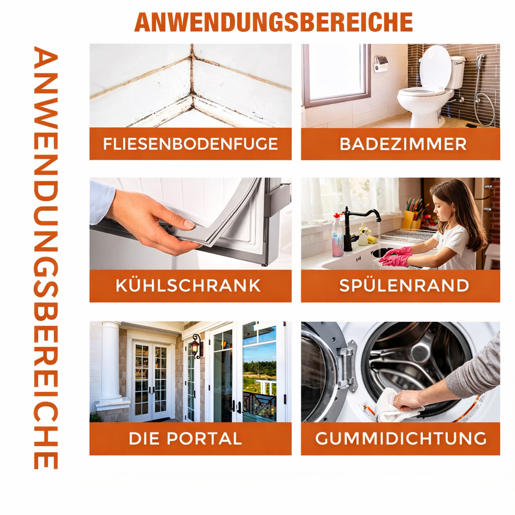 Schimmelentferner-Gel | Schnell wirkender Oberflächenreiniger | MoldFix