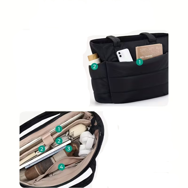 UrbanPuff DailyBag – Gepolsterte Alltags-Tasche mit modernem Puffer-Design
