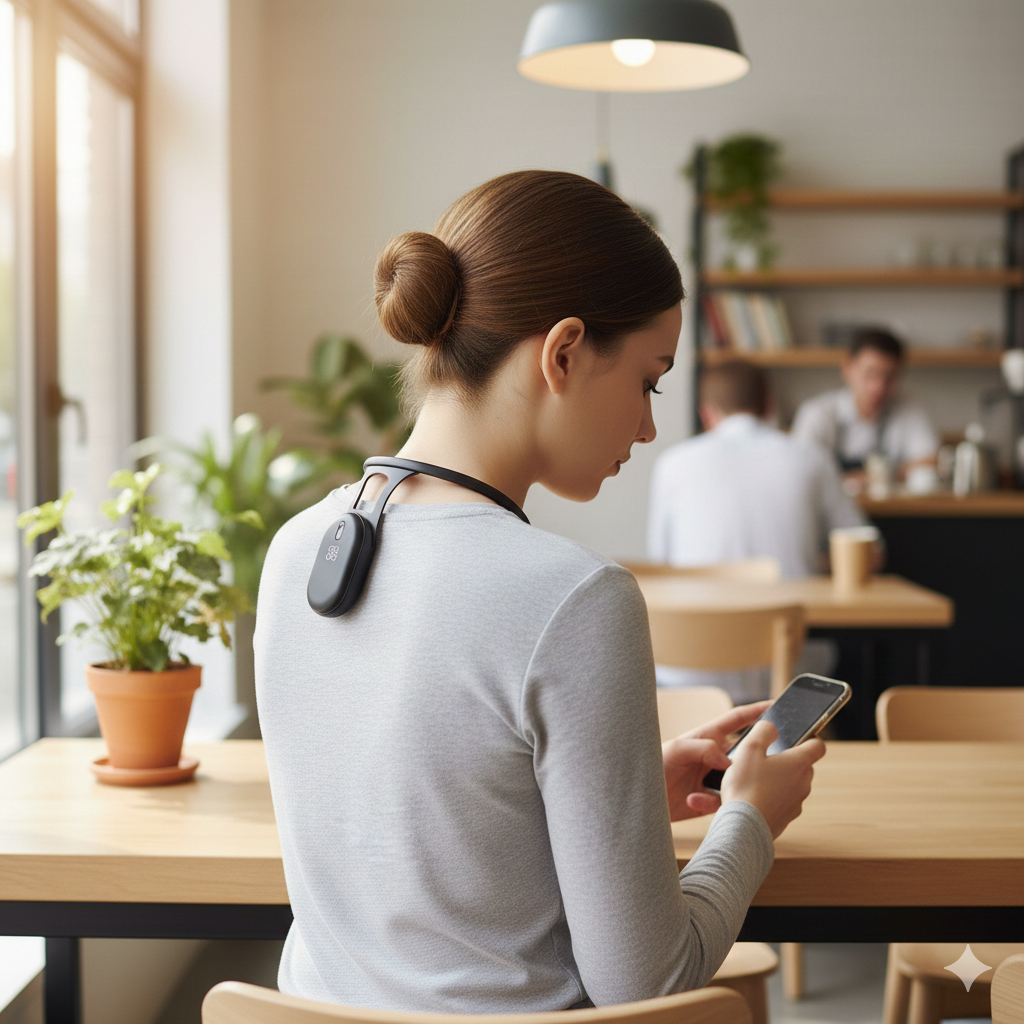 SmartPosture: Mikro-Vibrations Schlau Haltung Trainerin Für Rücken Und Nacken Korrektur