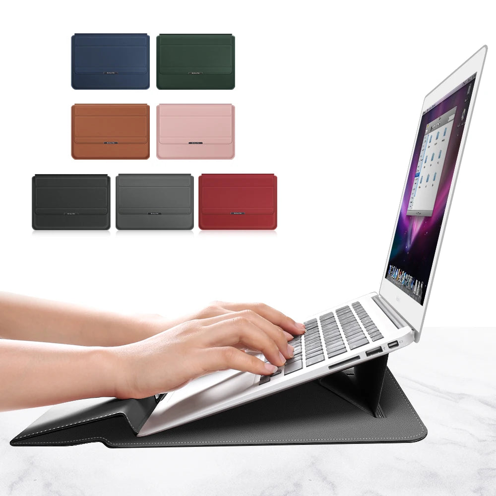 FoldEase™ Laptop-Hülle mit integriertem Stand – Schutz & Ergonomie in einem | Nur Heute 50% RABATT