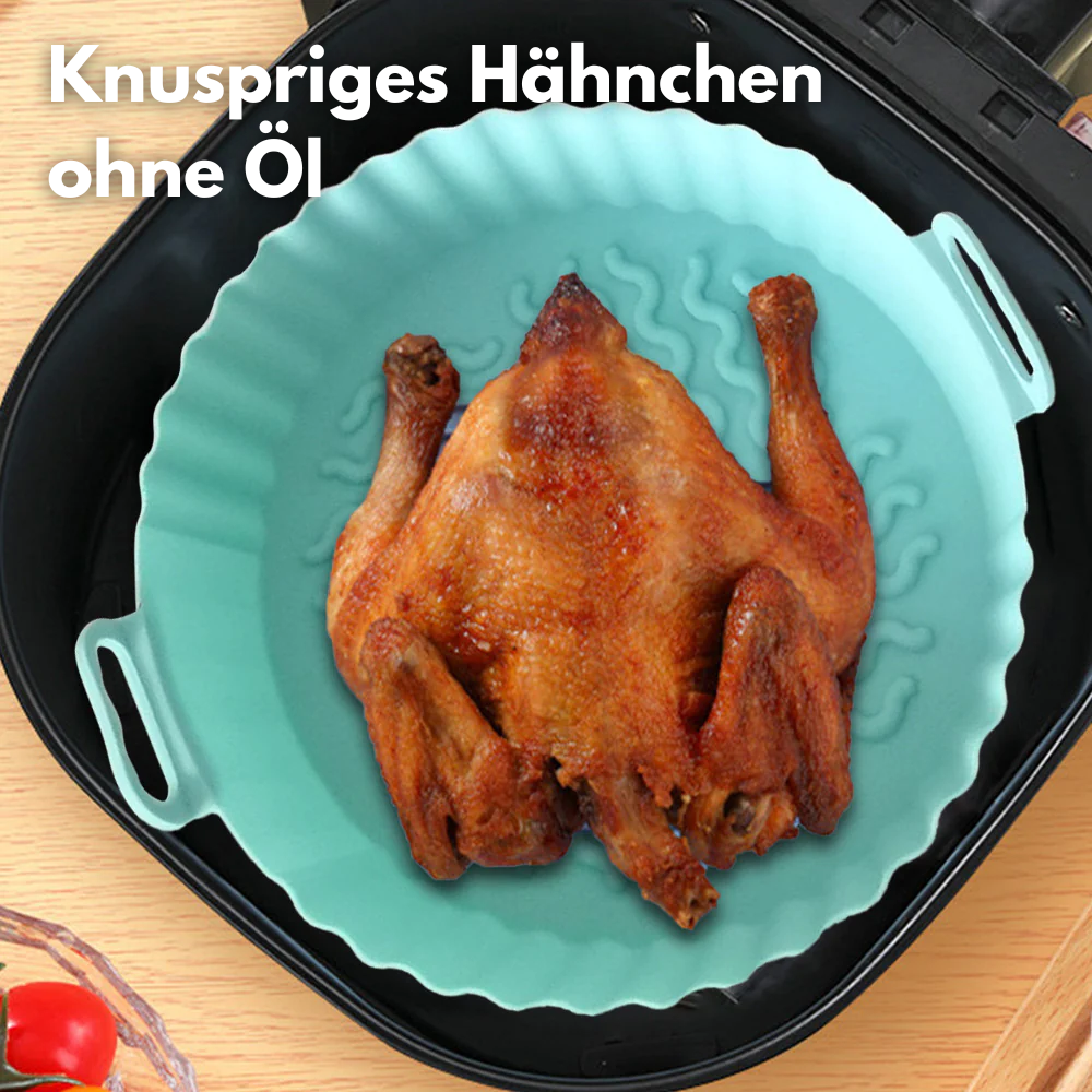 AeroFry™ – Silikon-Luftfritierschale für einfaches, sauberes & gesundes Frittieren [1 + 1 Gratis]