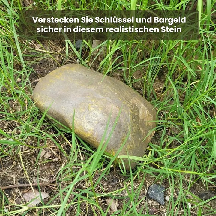 StoneGuard Vault™ Tarnierte Outdoor-Versteckbox für Schlüssel & Bargeld