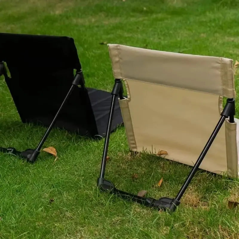 Klappbarer Bodenstuhl mit Rückenlehne – Ideal für Camping & Picknick