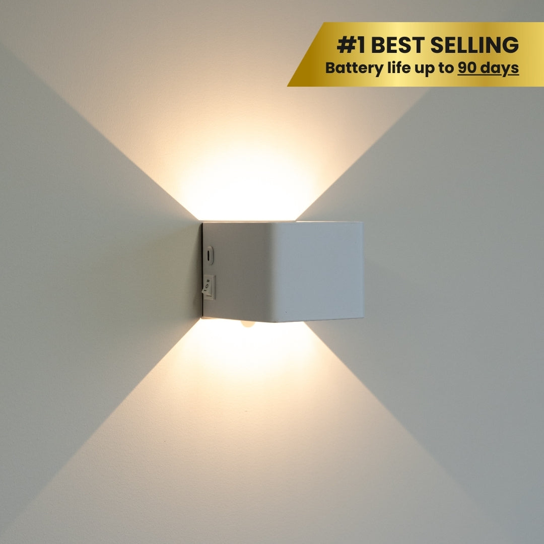 LUXORA™ MotionCube Pro – Kabellose LED Wandleuchte mit Bewegungssensor