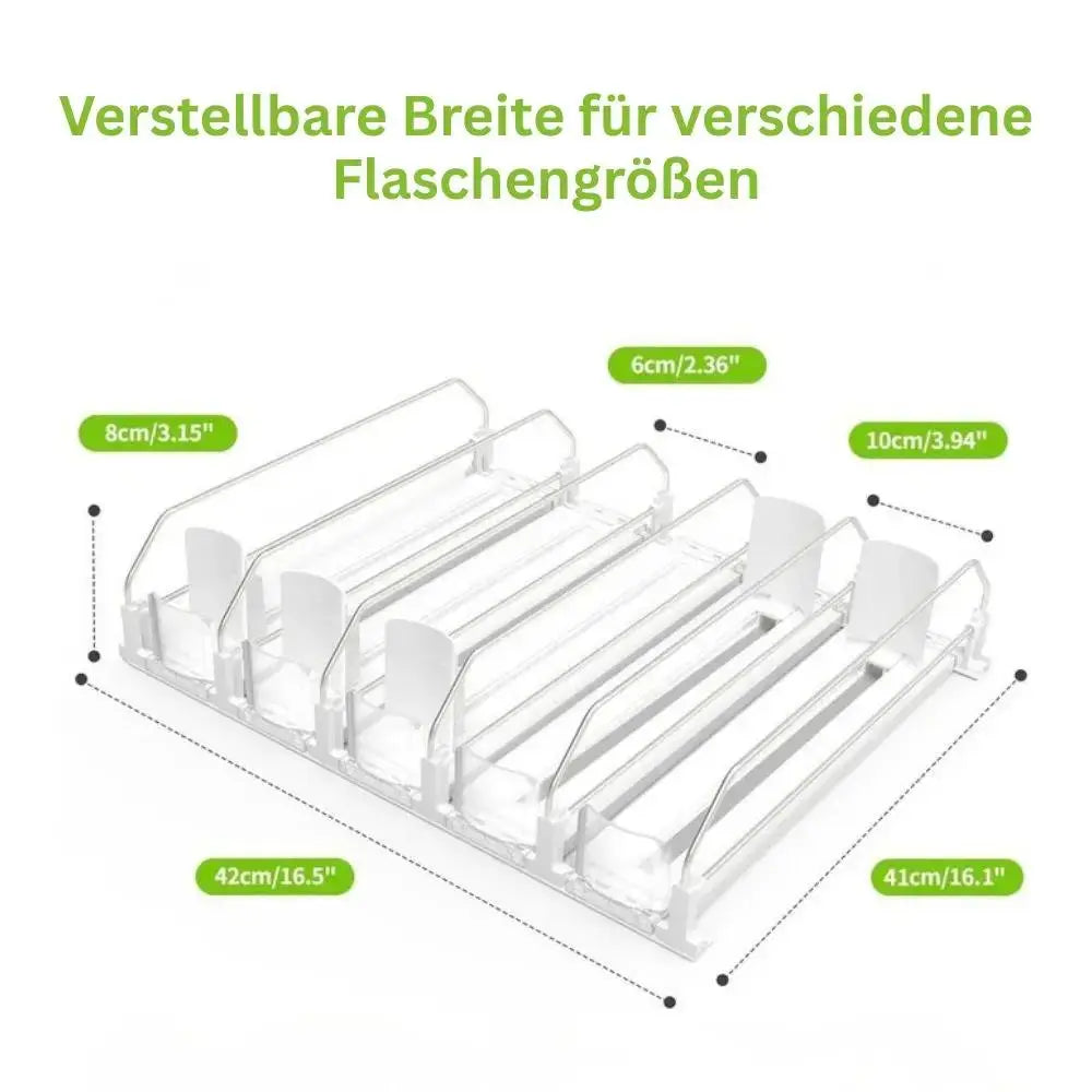 BottleFlow™ – Der automatische Getränke-Organizer für sofortige Ordnung & maximale Übersicht
