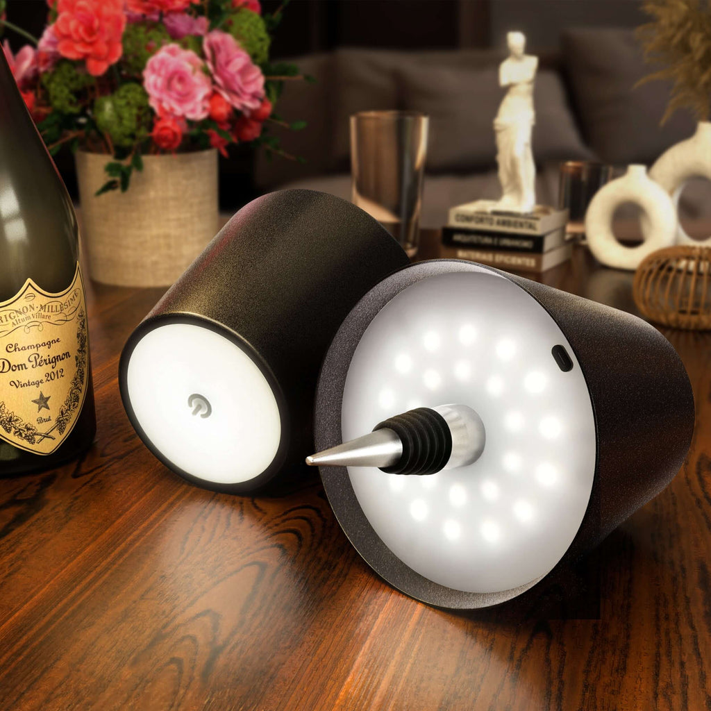 BottleGlow Luxe™ – Die kabellose Flaschenlampe für warme, stimmungsvolle Lichtmomente | 1+1 GRATIS
