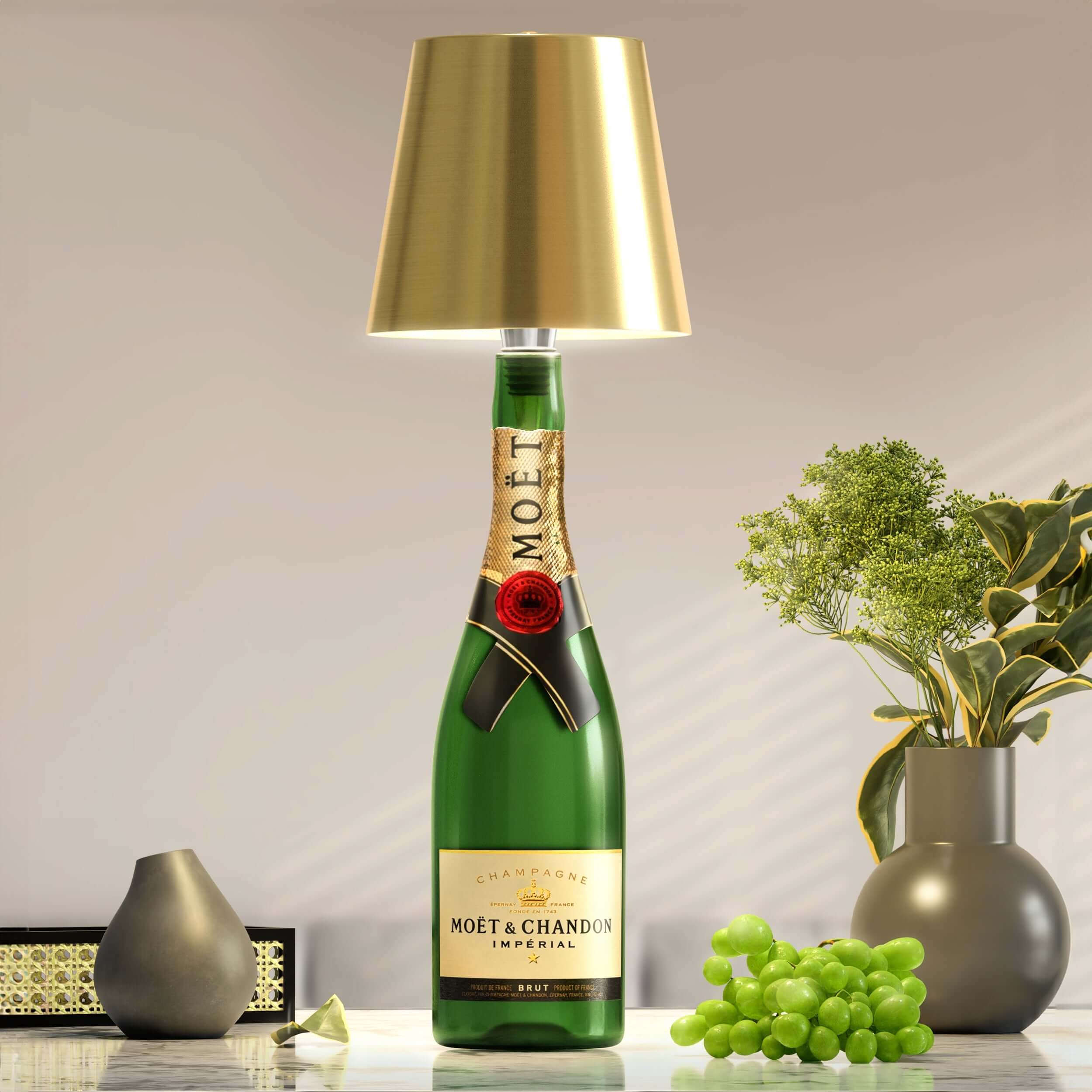 BottleGlow Luxe™ – Die kabellose Flaschenlampe für warme, stimmungsvolle Lichtmomente | 1+1 GRATIS