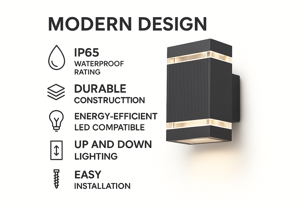 LumoBeam UpDown™ – Moderne Außenbeleuchtung mit stilvollem Architektur-Lichteffekt
