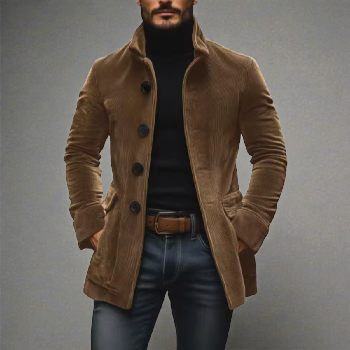 DAVIDE™ | WESTE AUS RIPPENVELVET