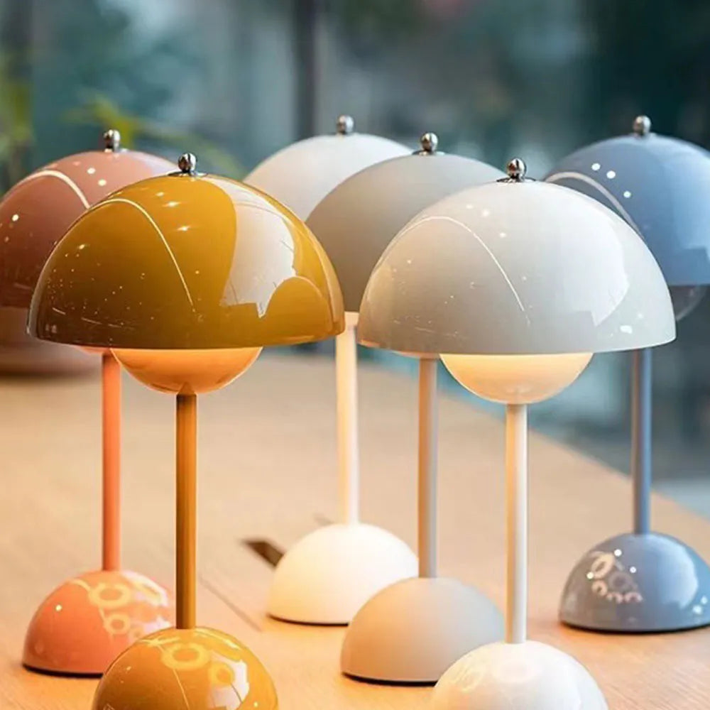 LED-Tischlampe Lumora | DimNordly™ AuraLamp – Skandinavische LED-Tischlampe für warme, stilvolle Atmosphärembar in 3 Stufen | USB-Aufladbar | Skandinavisches Design