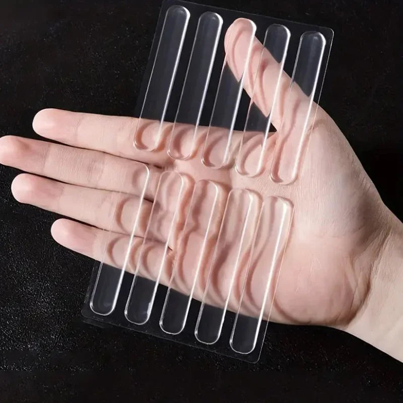 10er Set Transparente Tür-Schlagmatten – Silikondichtung für leisen Haushalt | 10+10 GRATIS