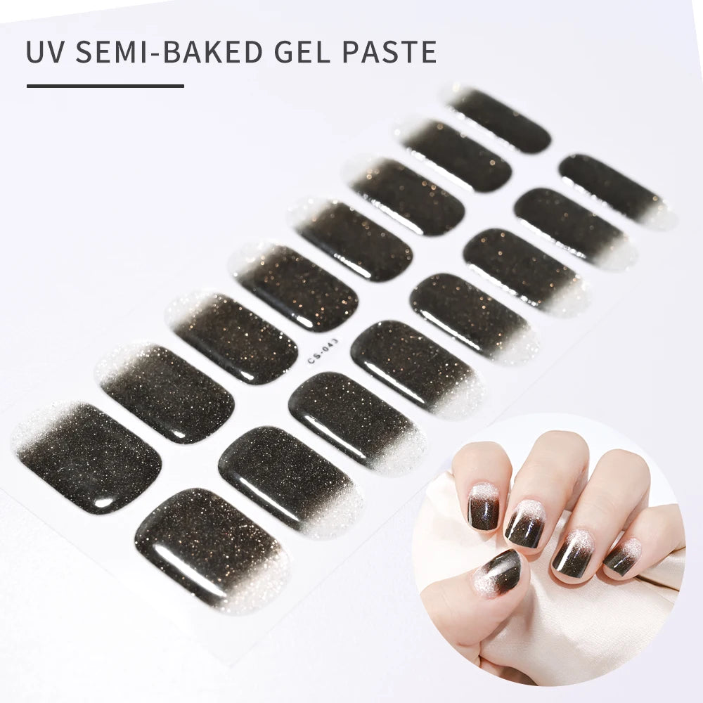 GlowGlam™ UV Gel Nail Wraps – Salon-Perfektion in Minuten (inklusive kostenloser LED-Lampe)