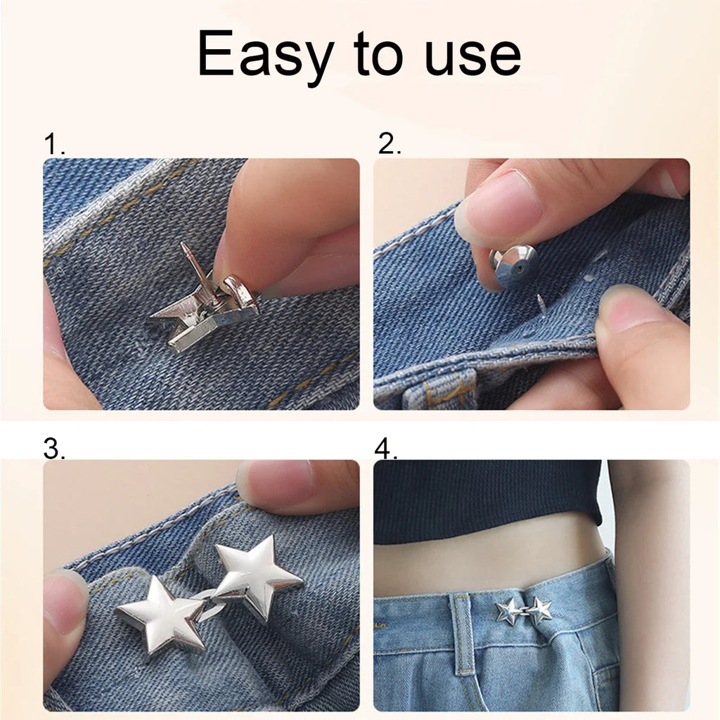 FlexFit™ Metall-Jeansknopf – Die elegante Lösung für perfekt sitzende Hosen | Nur Heute 1+1 GRATIS