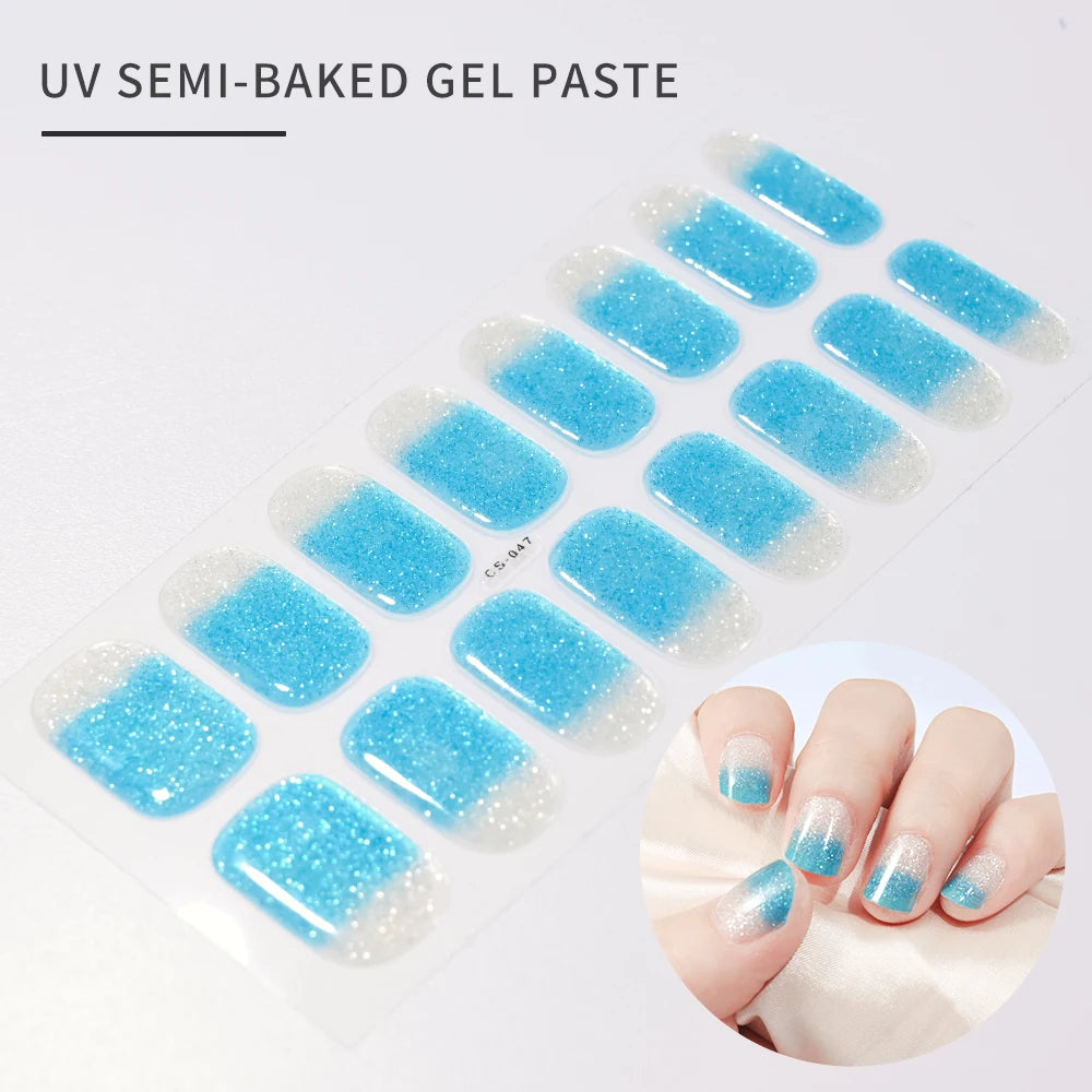 GlowGlam™ UV Gel Nail Wraps – Salon-Perfektion in Minuten (inklusive kostenloser LED-Lampe)