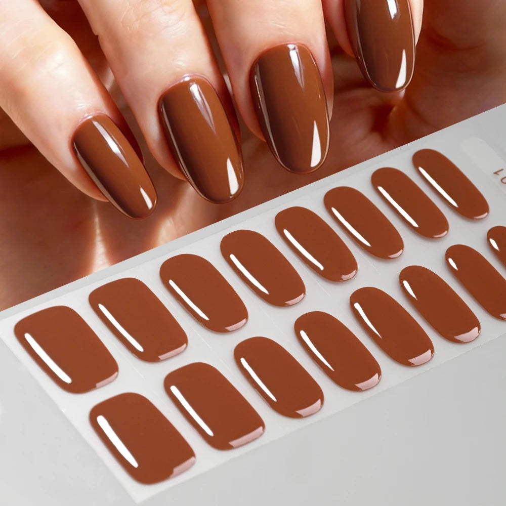 GlowGlam™ UV Gel Nail Wraps – Salon-Perfektion in Minuten (inklusive kostenloser LED-Lampe)
