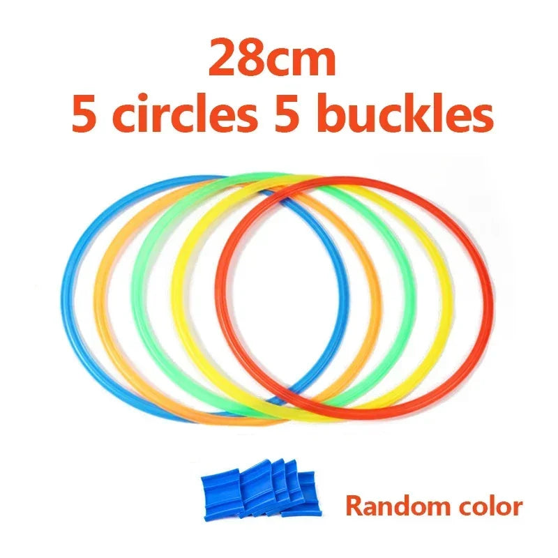 Outdoor Kinder Lattice Jump Ring Set – 10 Reifen & 10 Verbinder für Spaß