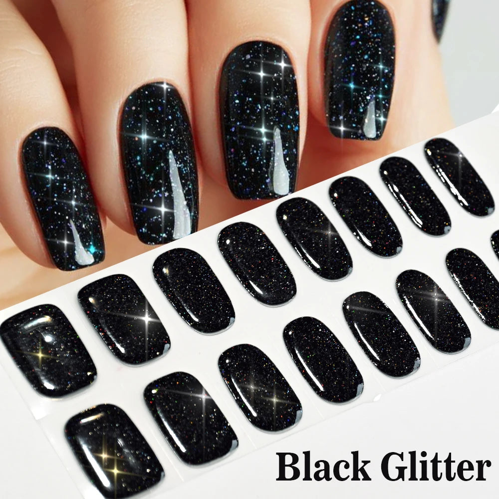 GlowGlam™ UV Gel Nail Wraps – Salon-Perfektion in Minuten (inklusive kostenloser LED-Lampe)