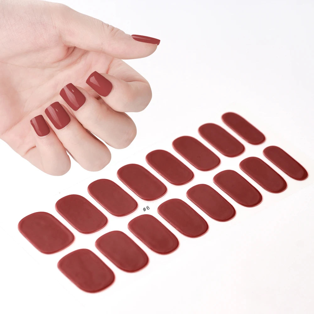 GlowGlam™ UV Gel Nail Wraps – Salon-Perfektion in Minuten (inklusive kostenloser LED-Lampe)
