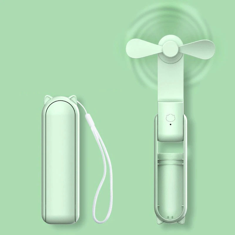 Tragbarer USB Mini-Ventilator – 3-Stufen Faltbar für Reisen & Outdoor