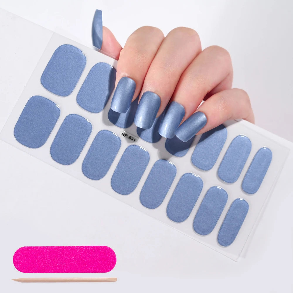 GlowGlam™ UV Gel Nail Wraps – Salon-Perfektion in Minuten (inklusive kostenloser LED-Lampe)