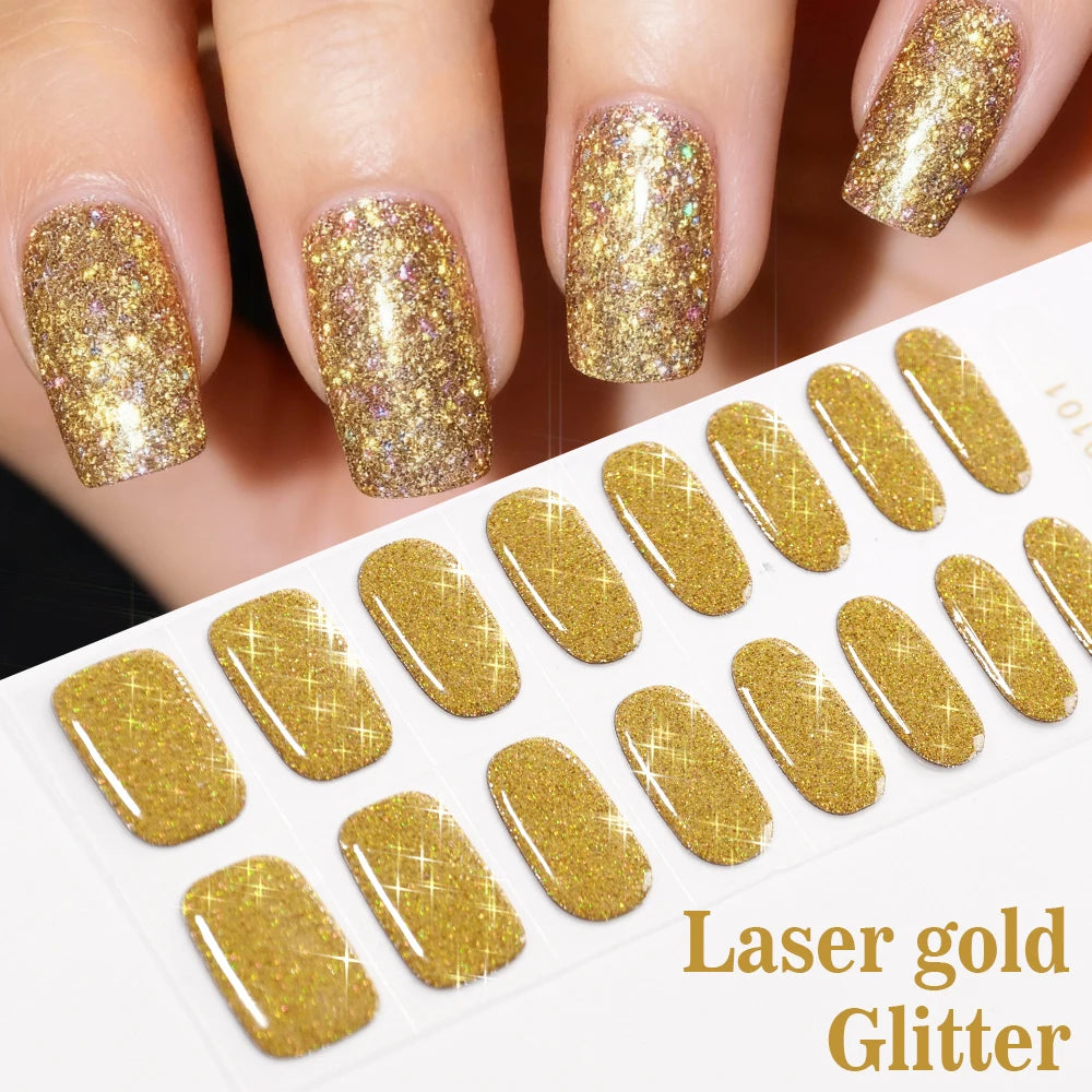 GlowGlam™ UV Gel Nail Wraps – Salon-Perfektion in Minuten (inklusive kostenloser LED-Lampe)