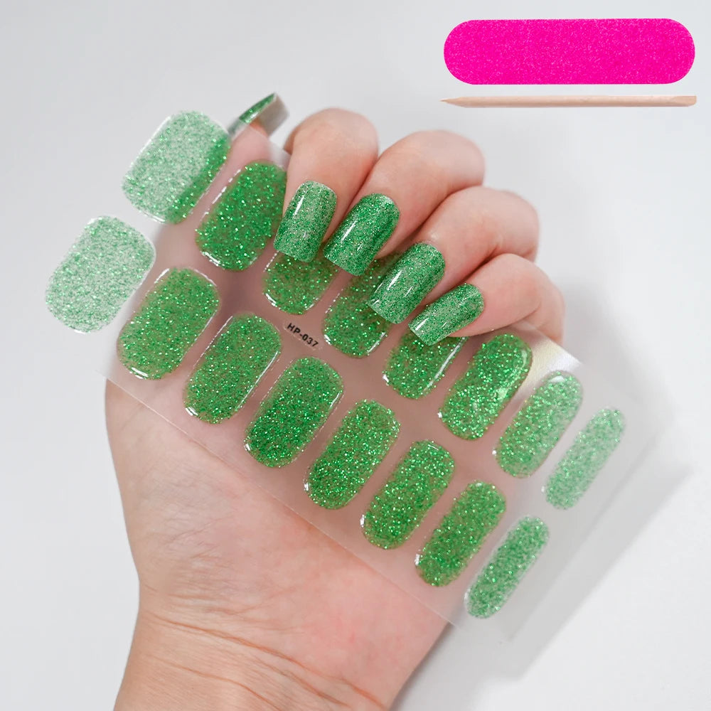 GlowGlam™ UV Gel Nail Wraps – Salon-Perfektion in Minuten (inklusive kostenloser LED-Lampe)