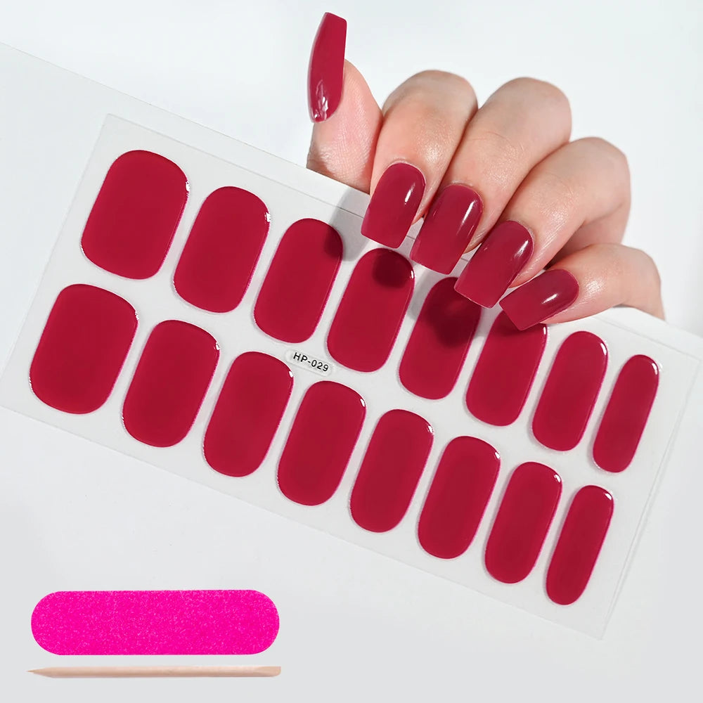 GlowGlam™ UV Gel Nail Wraps – Salon-Perfektion in Minuten (inklusive kostenloser LED-Lampe)