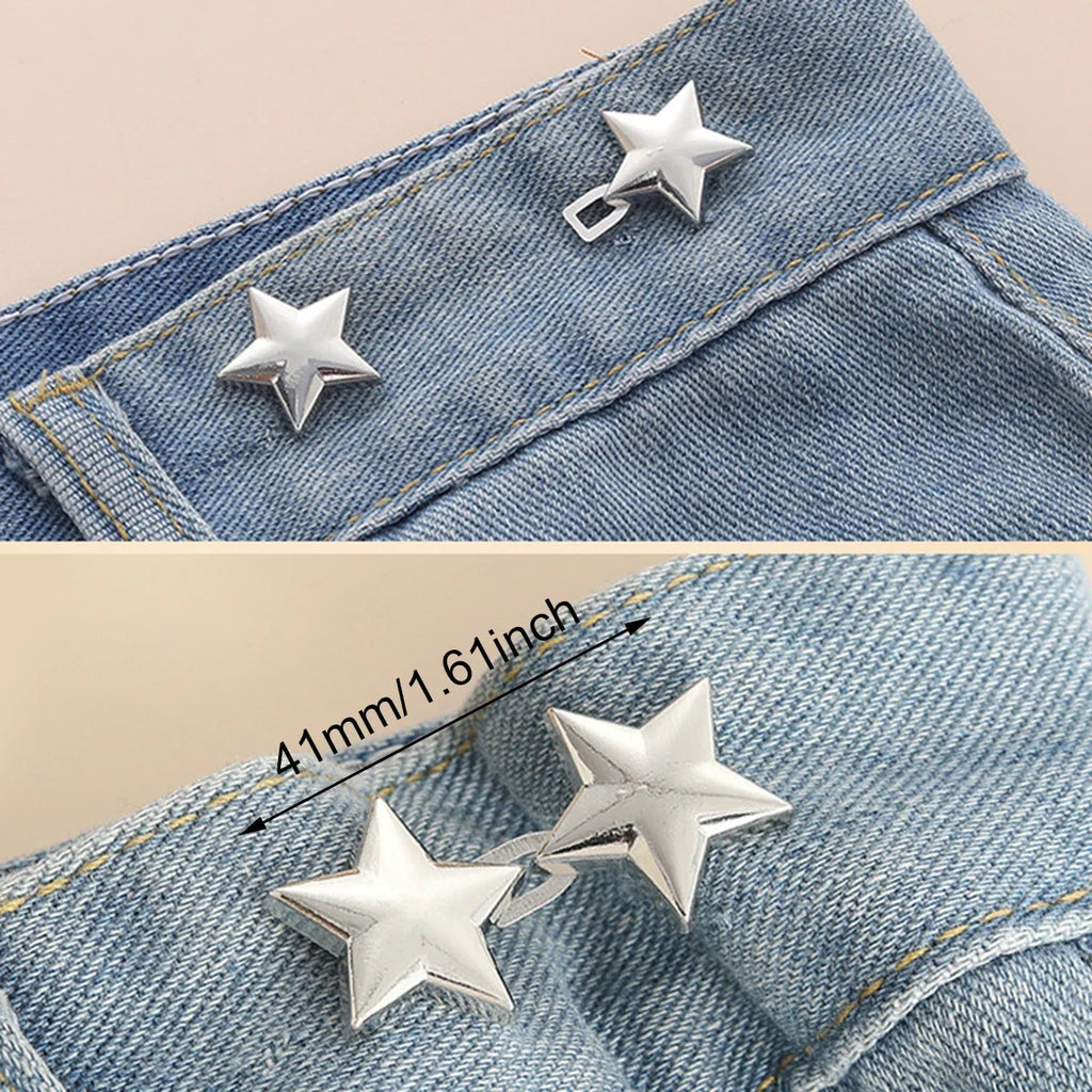FlexFit™ Metall-Jeansknopf – Die elegante Lösung für perfekt sitzende Hosen | Nur Heute 1+1 GRATIS