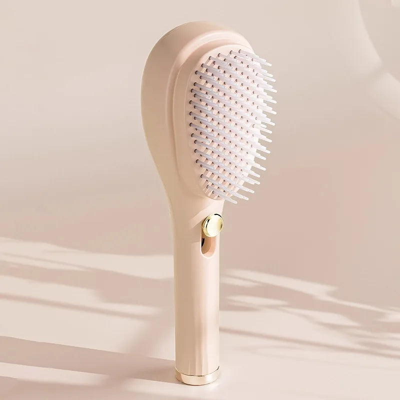 Anti-Statik 360° Tragbarer Teleskopkamm mit Kopfhaut-Massager