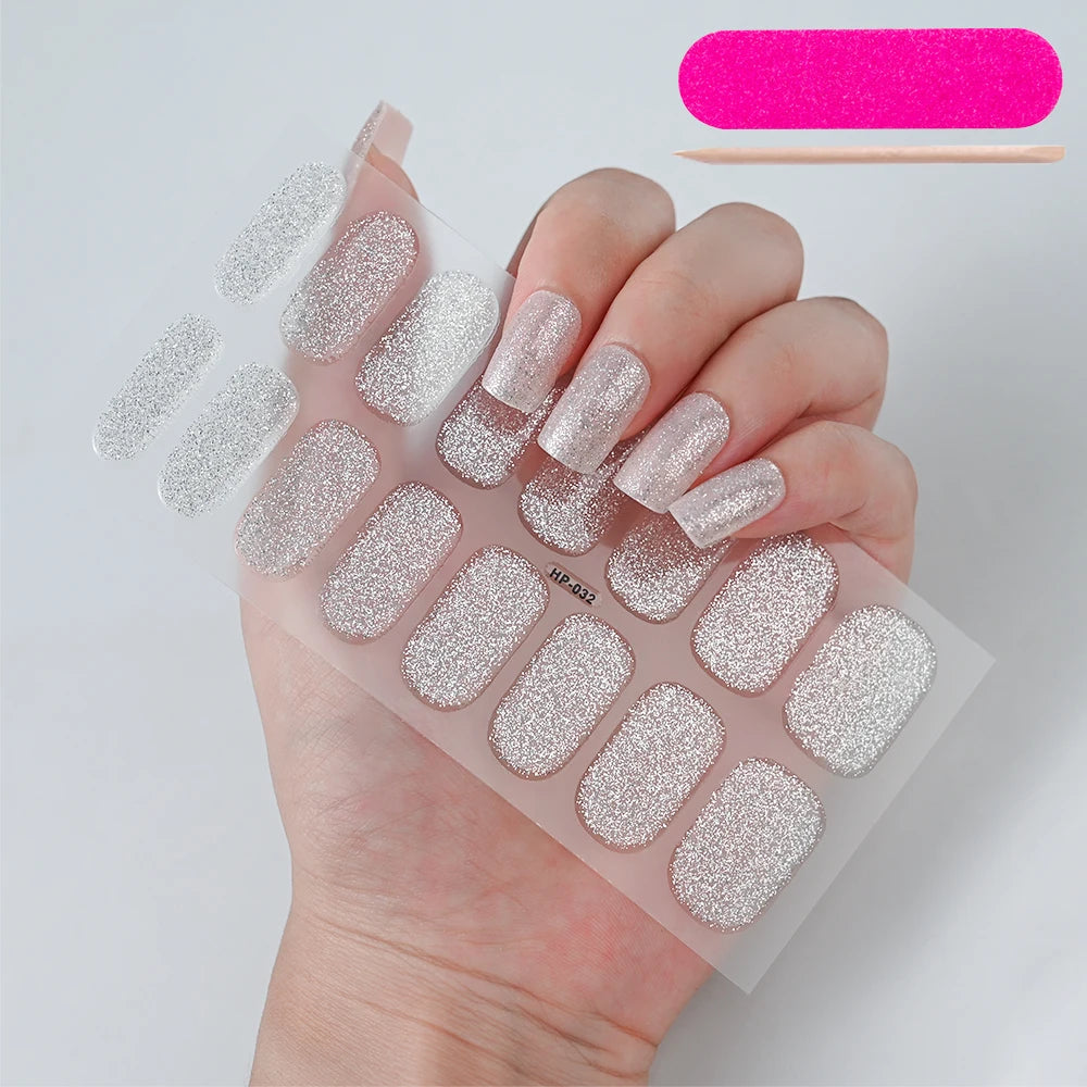 GlowGlam™ UV Gel Nail Wraps – Salon-Perfektion in Minuten (inklusive kostenloser LED-Lampe)